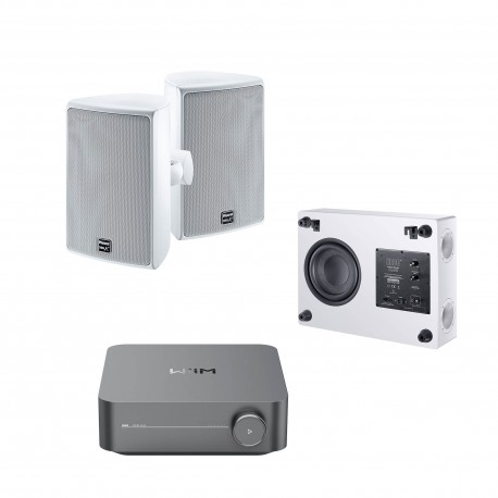 KIT TERRAZA-QUINCHO WIIM - MAGNAT 2.1 BLANCO