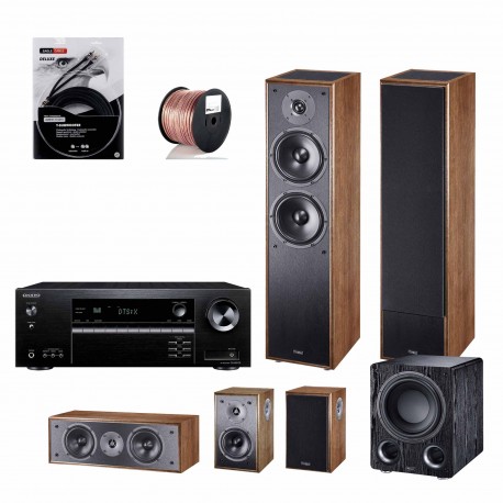 KIT CINE 8K ONKYO 5100 - MAGNAT MONITOR S80 ATM Walnut